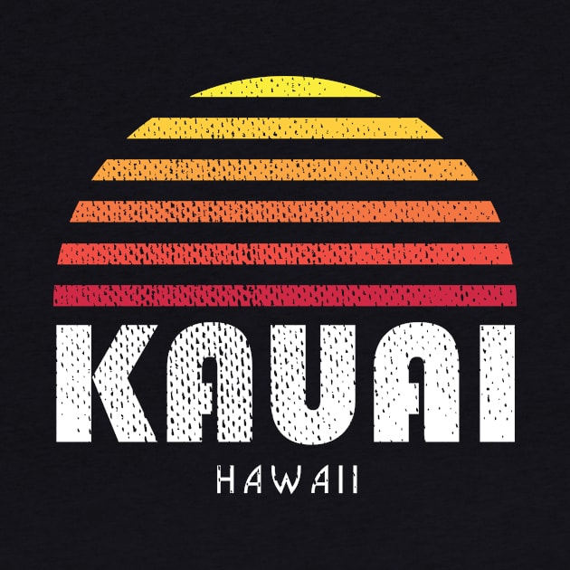 Kauai Hawaii Sunset Vintage Tropical by PodDesignShop